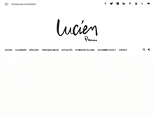 Tablet Screenshot of lucienparis.com